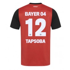 Bayer Leverkusen Edmond Tapsoba #12 Hemmatröja 2024-25 Korta ärmar